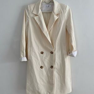 Oversized longline blazer